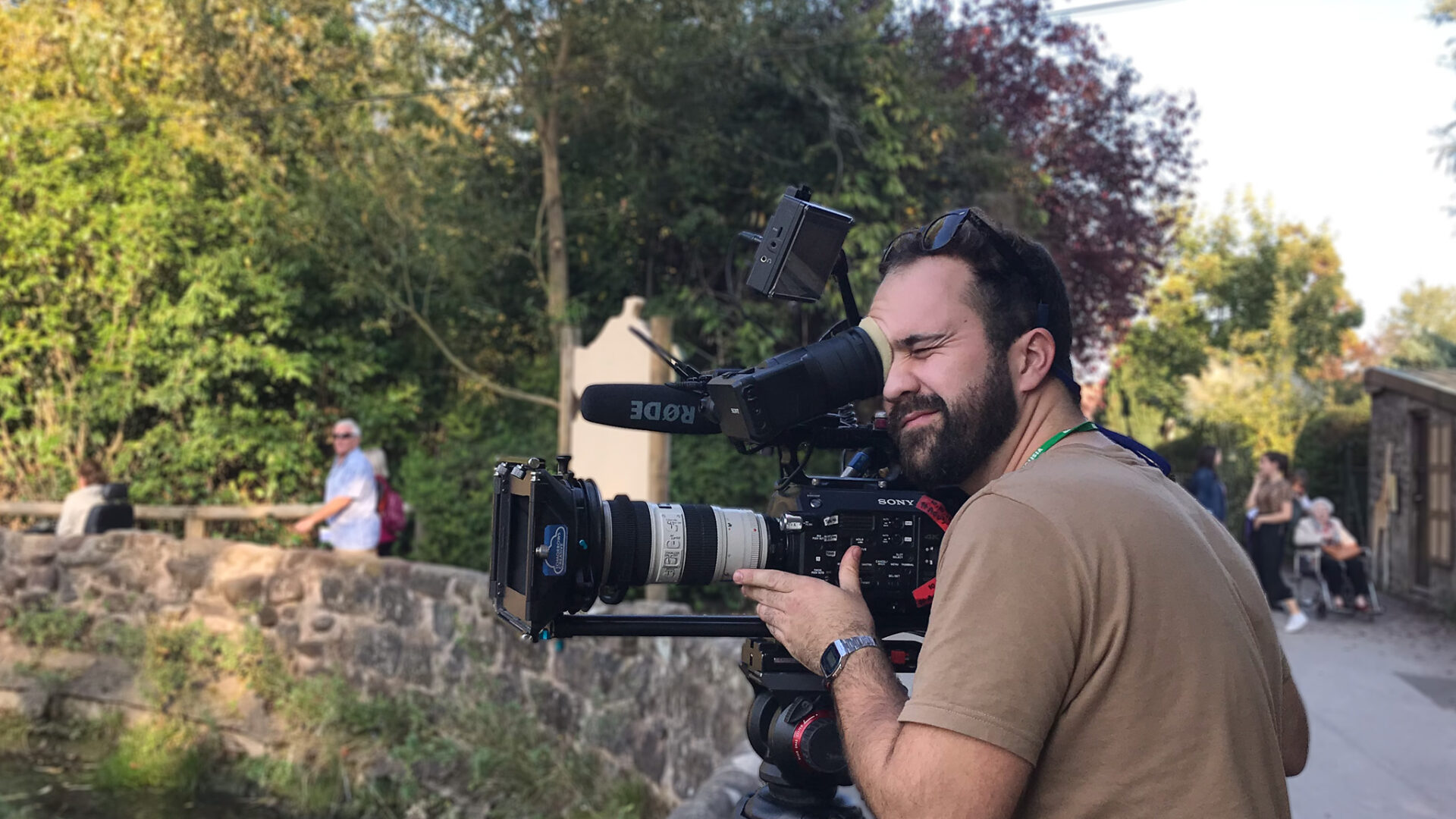 James Melrose working as DOP on The Secret Life of the Zoo at Chester Zoo